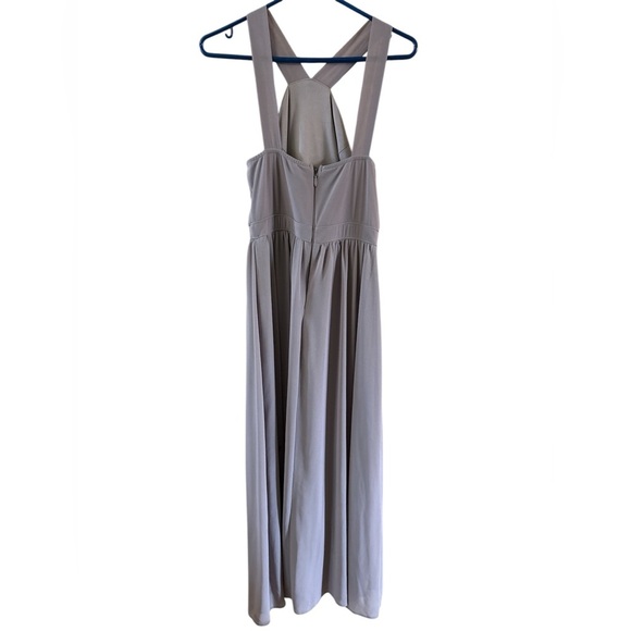 Lulu’s taupe floor length dress size M - Picture 5 of 8